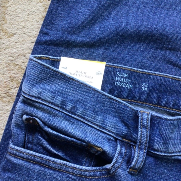 Men’s Banana Republic Slim Fit Medium Wash Traveler Jeans sz 32”x34” - Picture 8 of 10